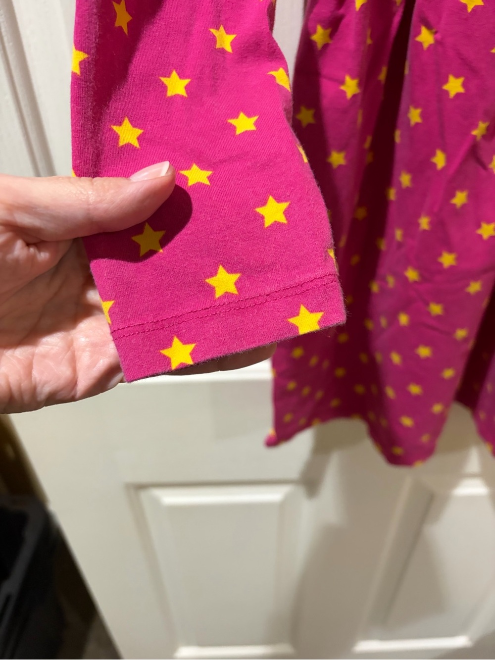 Hanna Andersson Bright Pink Star Dress - Picture 3 of 8
